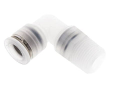 Codo de 90 grados 10mm x R3/8'' con rosca macho latón FKM giratorio