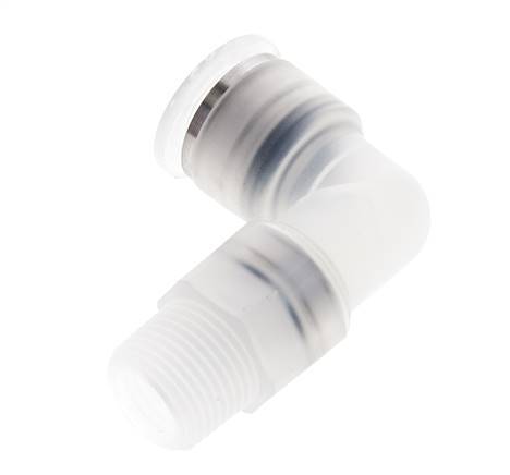 Codo de 90 grados 12mm x R3/8'' con rosca macho Latón FKM Giratorio