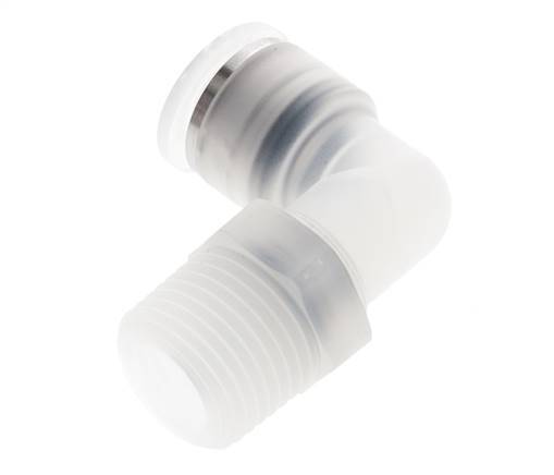 Codo de 90 grados 12mm x R1/2'' con rosca macho latón FKM giratorio