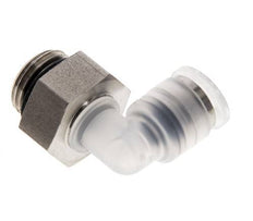 Racor de 6mm x G1/4'' 90deg con rosca macho PA/Acero inoxidable EPDM Giratorio