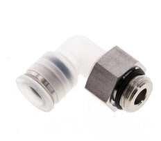 8mm x G1/4'' 90deg Elbow Push-in Fitting with Male Threads PA/Stainless Steel EPDM Rotatable