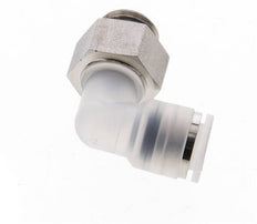 8mm x G1/4'' 90deg Elbow Push-in Fitting with Male Threads PA/Stainless Steel EPDM Rotatable