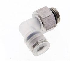 8mm x G1/4'' 90deg Elbow Push-in Fitting with Male Threads PA/Stainless Steel EPDM Rotatable