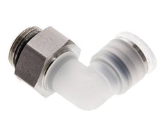 Codo de 90 grados 10mm x G3/8'' con rosca macho PA/Acero inoxidable EPDM Giratorio