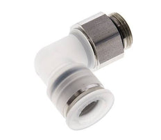 Codo de 90 grados 12mm x G3/8'' con rosca macho PA/Acero inoxidable EPDM Giratorio
