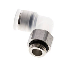 Codo de 90 grados 12mm x G3/8'' con rosca macho PA/Acero inoxidable EPDM Giratorio