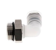 Codo de 90 grados 10mm x G1/2'' con rosca macho PA/Acero inoxidable EPDM Giratorio