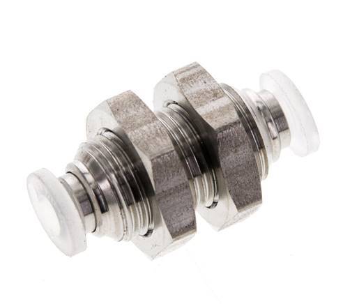 Racor de 4 mm Acero inoxidable/PA EPDM/PTFE Pasamuros