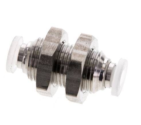 Racor de 4 mm Acero inoxidable/PA EPDM/PTFE Pasamuros