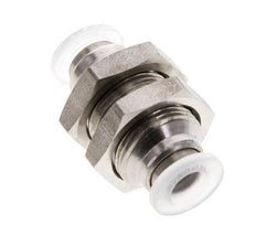 Racor de 6mm Acero inoxidable/PA EPDM/PTFE Pasamuros