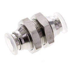 Racor de 8mm Acero inoxidable/PA EPDM/PTFE Pasamuros
