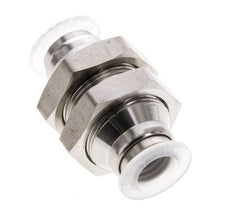 Racor de 8mm Acero inoxidable/PA EPDM/PTFE Pasamuros