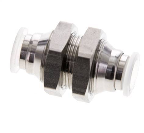 Racor de 8mm Acero inoxidable/PA EPDM/PTFE Pasamuros