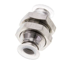 Racor de 8mm Acero inoxidable/PA EPDM/PTFE Pasamuros