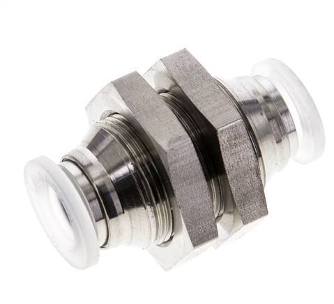 Racor de 10 mm Acero inoxidable/PA EPDM/PTFE Pasamuros