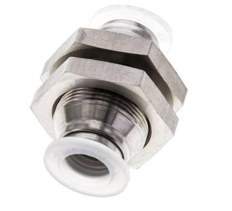 Racor de 10 mm Acero inoxidable/PA EPDM/PTFE Pasamuros