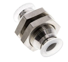 Racor de 10 mm Acero inoxidable/PA EPDM/PTFE Pasamuros