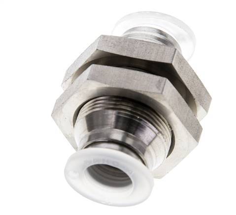 Racor de 10 mm Acero inoxidable/PA EPDM/PTFE Pasamuros