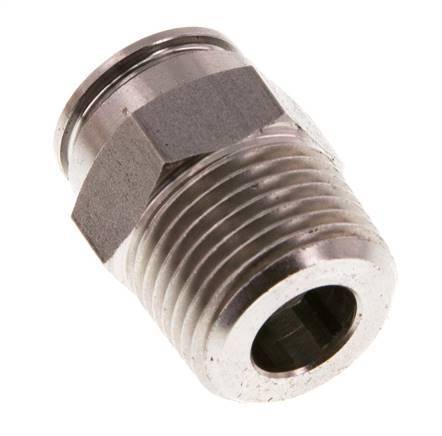 Racor de 10mm x R3/8'' con rosca macho Latón FKM