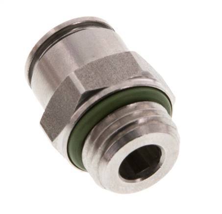 Racor de 8mm x G1/4'' con rosca macho Acero inoxidable FKM