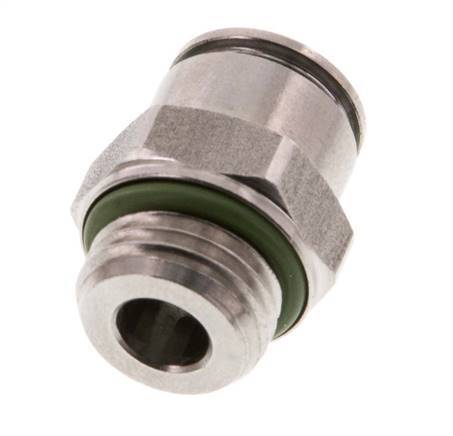 Racor de 8mm x G1/4'' con rosca macho Acero inoxidable FKM