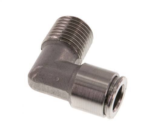 Racor de 8mm x R1/4'' 90deg con rosca macho Latón FKM Giratorio