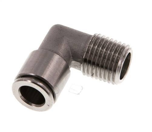 Racor de 8mm x R1/4'' 90deg con rosca macho Latón FKM Giratorio