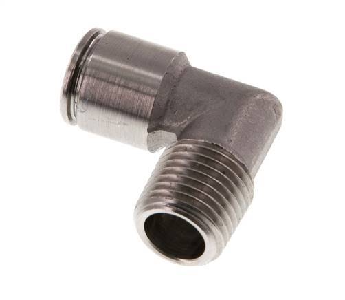 Racor de 8mm x R1/4'' 90deg con rosca macho Latón FKM Giratorio