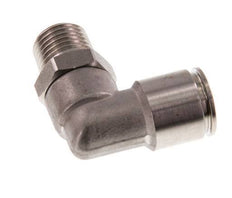 Codo de 90 grados 10mm x R1/4'' con rosca macho Latón FKM Giratorio