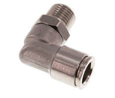 Codo de 90 grados 10mm x R1/4'' con rosca macho Latón FKM Giratorio