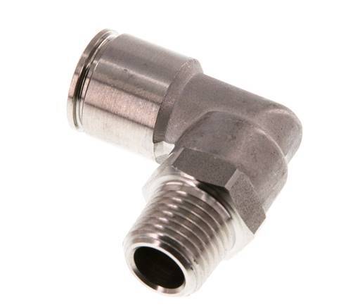 Codo de 90 grados 10mm x R1/4'' con rosca macho Latón FKM Giratorio