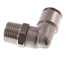 Codo de 90 grados 10mm x R3/8'' con rosca macho latón FKM giratorio