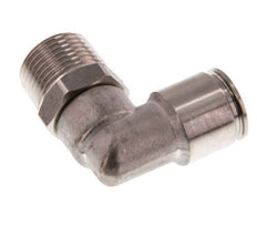 Codo de 90 grados 10mm x R3/8'' con rosca macho latón FKM giratorio