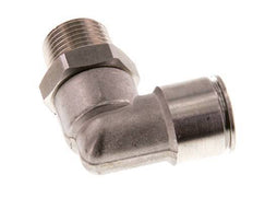 Codo de 90 grados 12mm x R3/8'' con rosca macho Latón FKM Giratorio