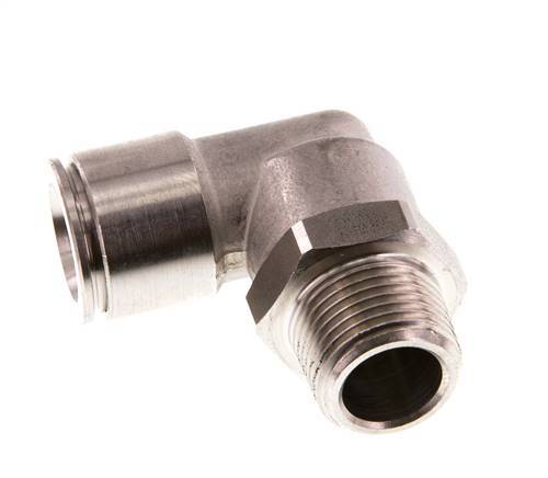 Codo de 90 grados 12mm x R3/8'' con rosca macho Latón FKM Giratorio