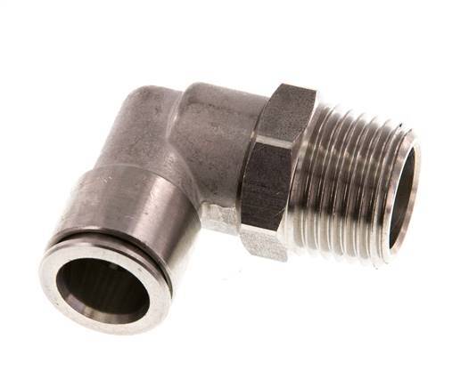 Codo de 90 grados 12mm x R1/2'' con rosca macho latón FKM giratorio
