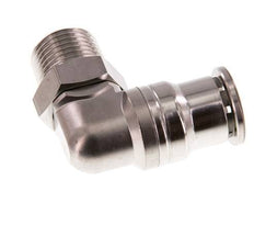 Codo de 90 grados 16mm x R1/2'' con rosca macho Latón FKM Giratorio
