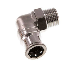 Codo de 90 grados 16mm x R1/2'' con rosca macho Latón FKM Giratorio