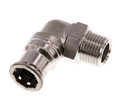 Codo de 90 grados 16mm x R1/2'' con rosca macho Latón FKM Giratorio