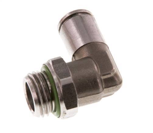Racor de 6mm x G1/4'' 90deg con rosca macho Latón FKM Giratorio