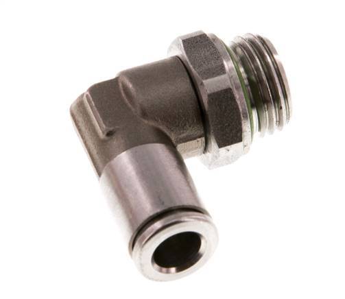 Racor de 6mm x G1/4'' 90deg con rosca macho Latón FKM Giratorio
