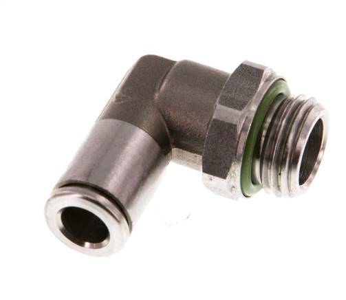 Racor de 6mm x G1/4'' 90deg con rosca macho Latón FKM Giratorio