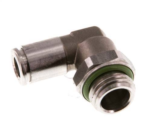 Racor de 6mm x G1/4'' 90deg con rosca macho Latón FKM Giratorio