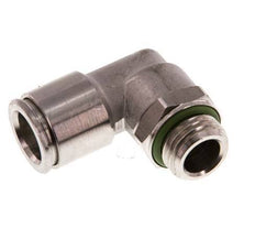 Codo de 90 grados 10mm x G1/4'' con rosca macho Latón FKM Giratorio