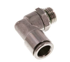 Codo de 90 grados 10mm x G1/4'' con rosca macho Latón FKM Giratorio