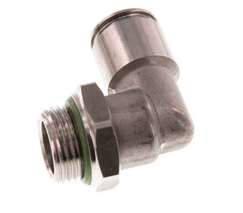 Codo de 90 grados 10mm x G3/8'' con rosca macho Latón FKM Giratorio