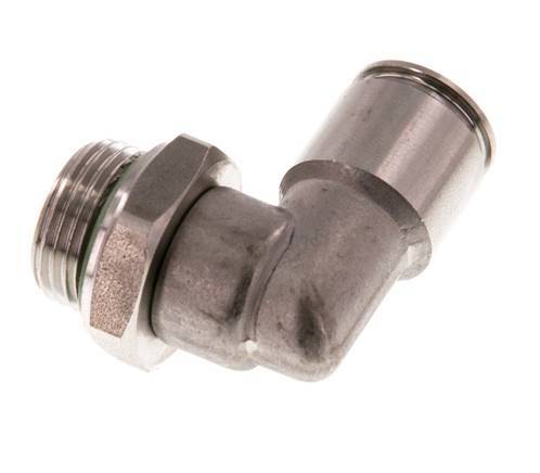 Codo de 90 grados 10mm x G3/8'' con rosca macho Latón FKM Giratorio