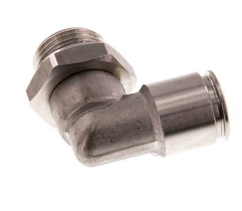 Codo de 90 grados 10mm x G3/8'' con rosca macho Latón FKM Giratorio