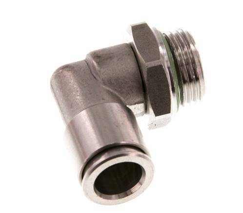 Codo de 90 grados 10mm x G3/8'' con rosca macho Latón FKM Giratorio