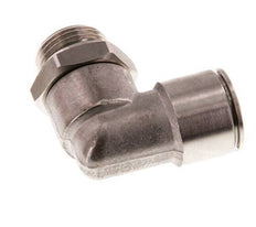 Codo de 90 grados 12mm x G3/8'' con rosca macho Latón FKM Giratorio